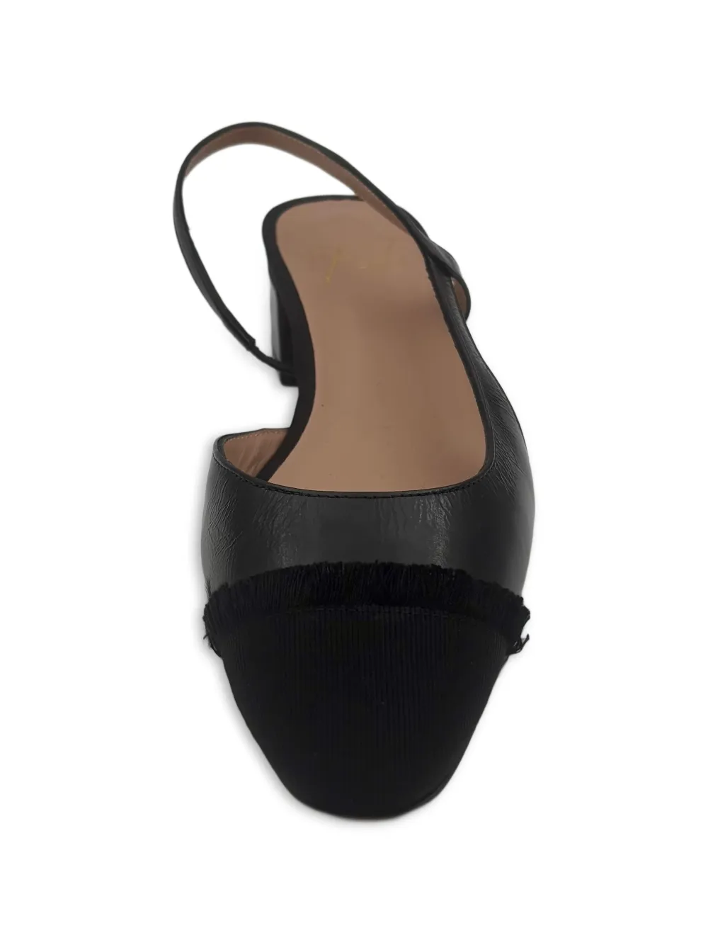 Roberto Festa Acanto slingback pumps met franje Zwart