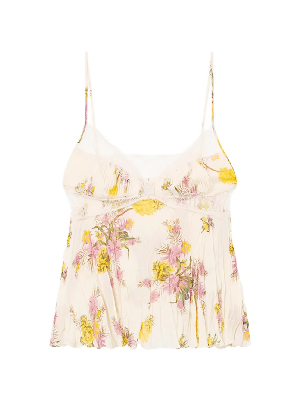 Blumarine lace floral top - Toni neutri