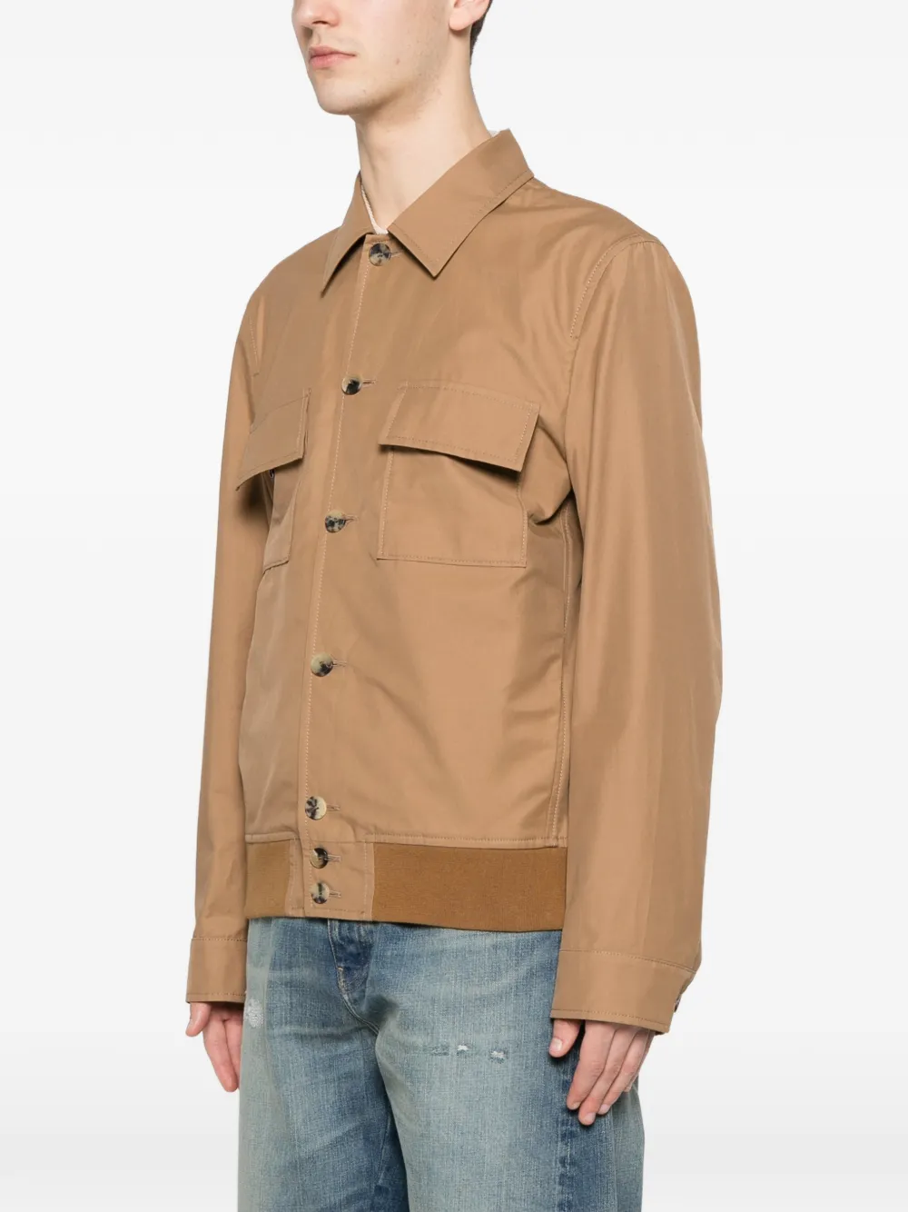  Jacob Cohën Front-pocket Shirt Jacket - Brown 