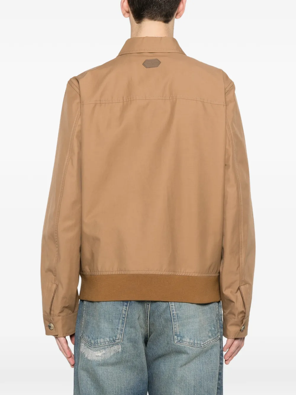 Jacob Cohën Shirtjack met zak aan de voorzijde Bruin