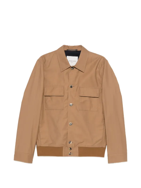 Jacob Cohën Front-pocket Shirt Jacket in Brown