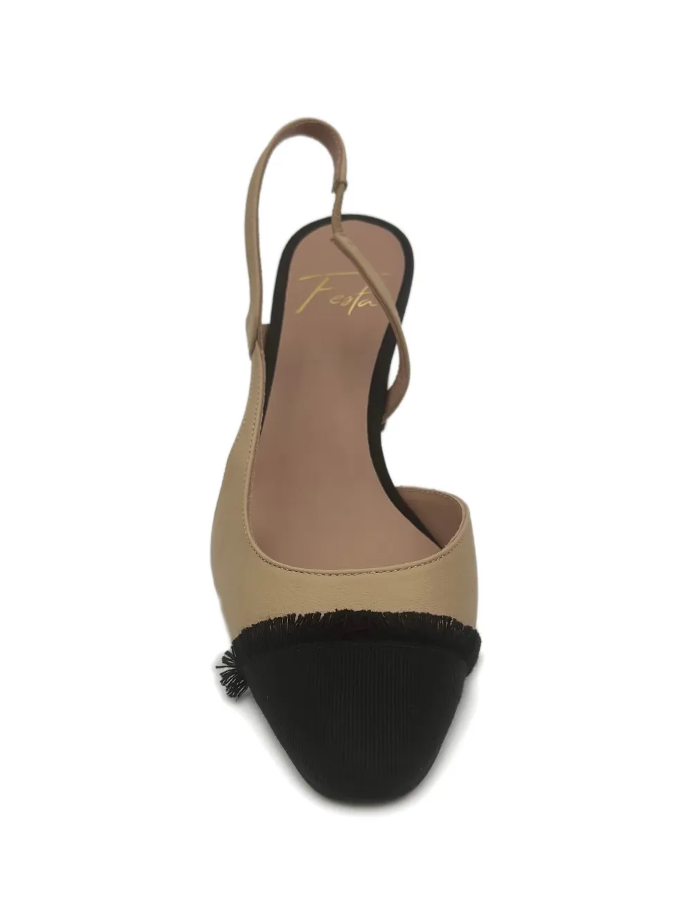 Roberto Festa Ficus pumps met franje Beige