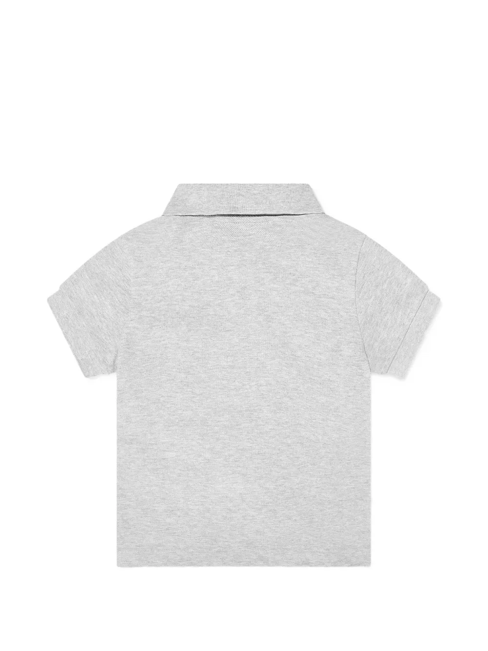 Moschino Kids Poloshirt met logopatch Grijs
