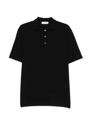 LARDINI ブラック コットン　ショートスリーブポロシャツ Lardini ポロシャツ メンズ通販 - FARFETCH