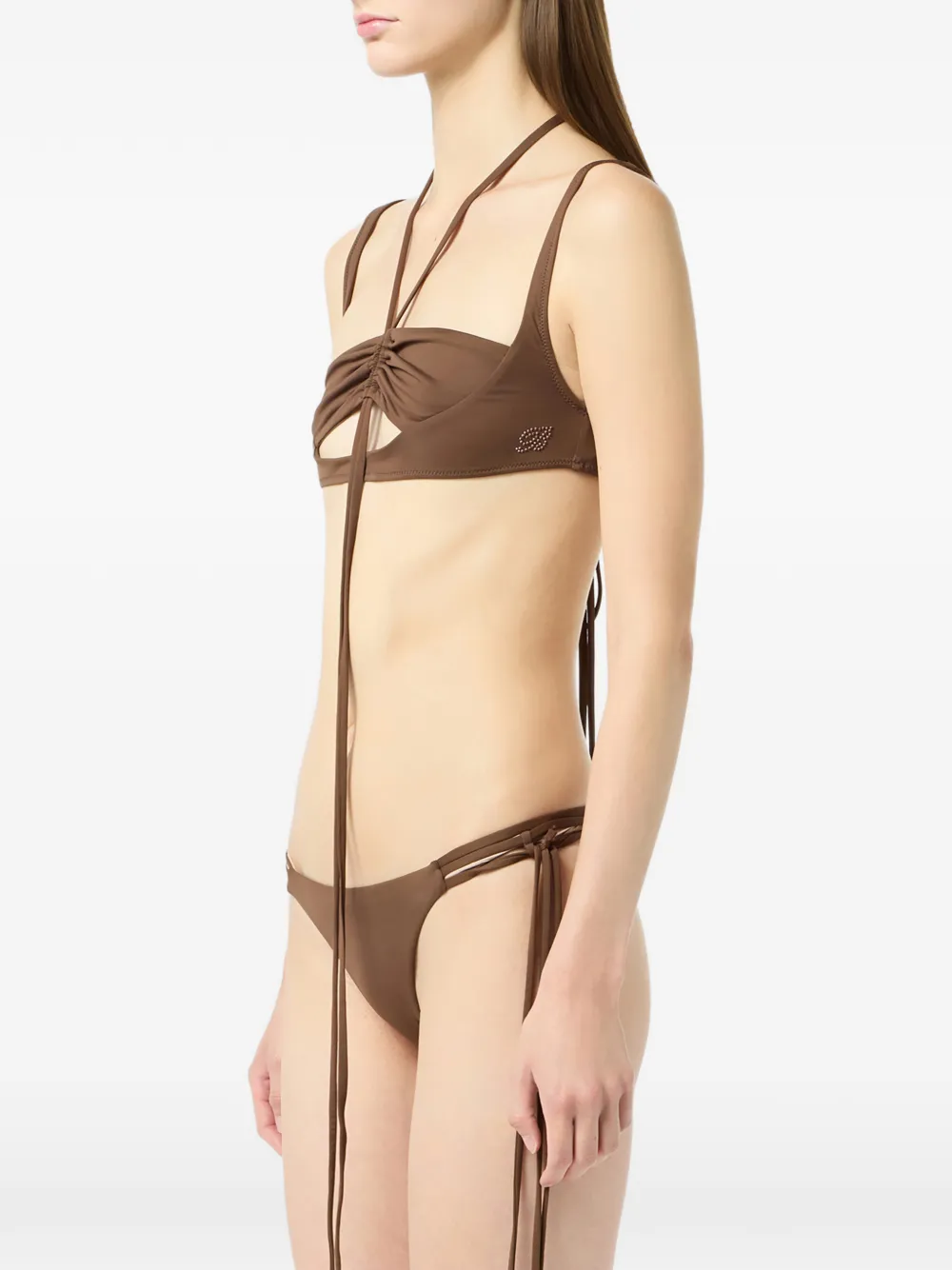 Blumarine Uitgesneden bikinitop Bruin