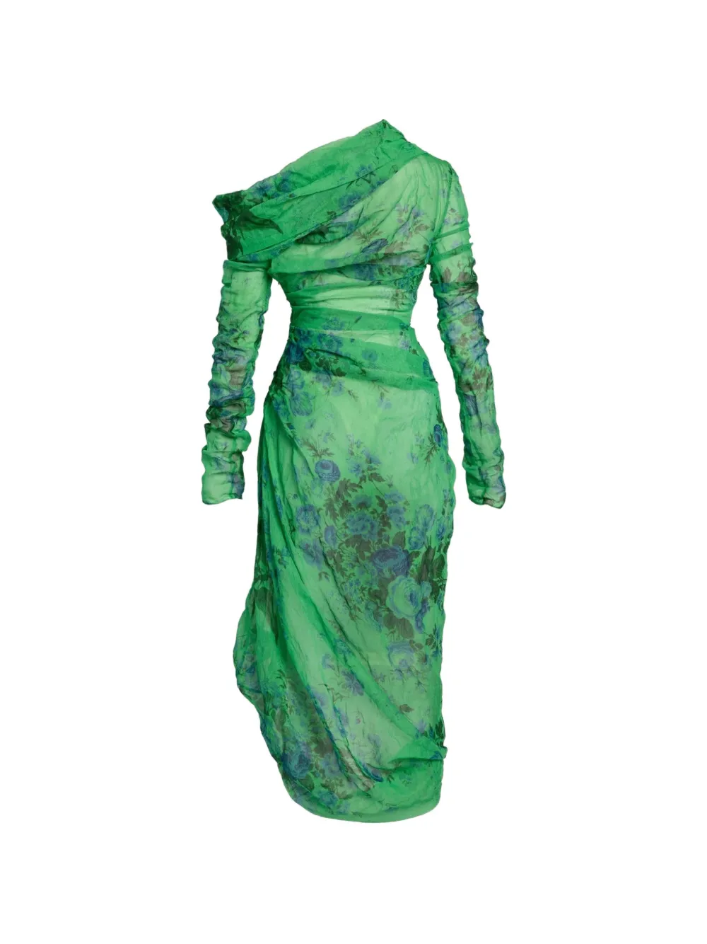 ERDEM Asymmetrische jurk Groen