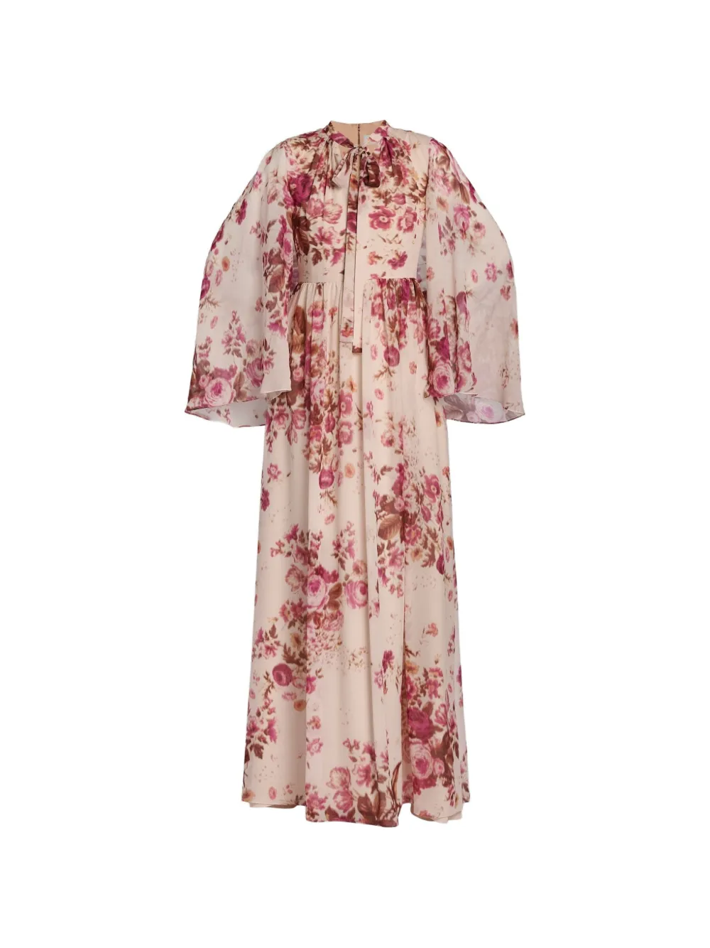 ERDEM Abito midi con motivo a fiori - Toni neutri