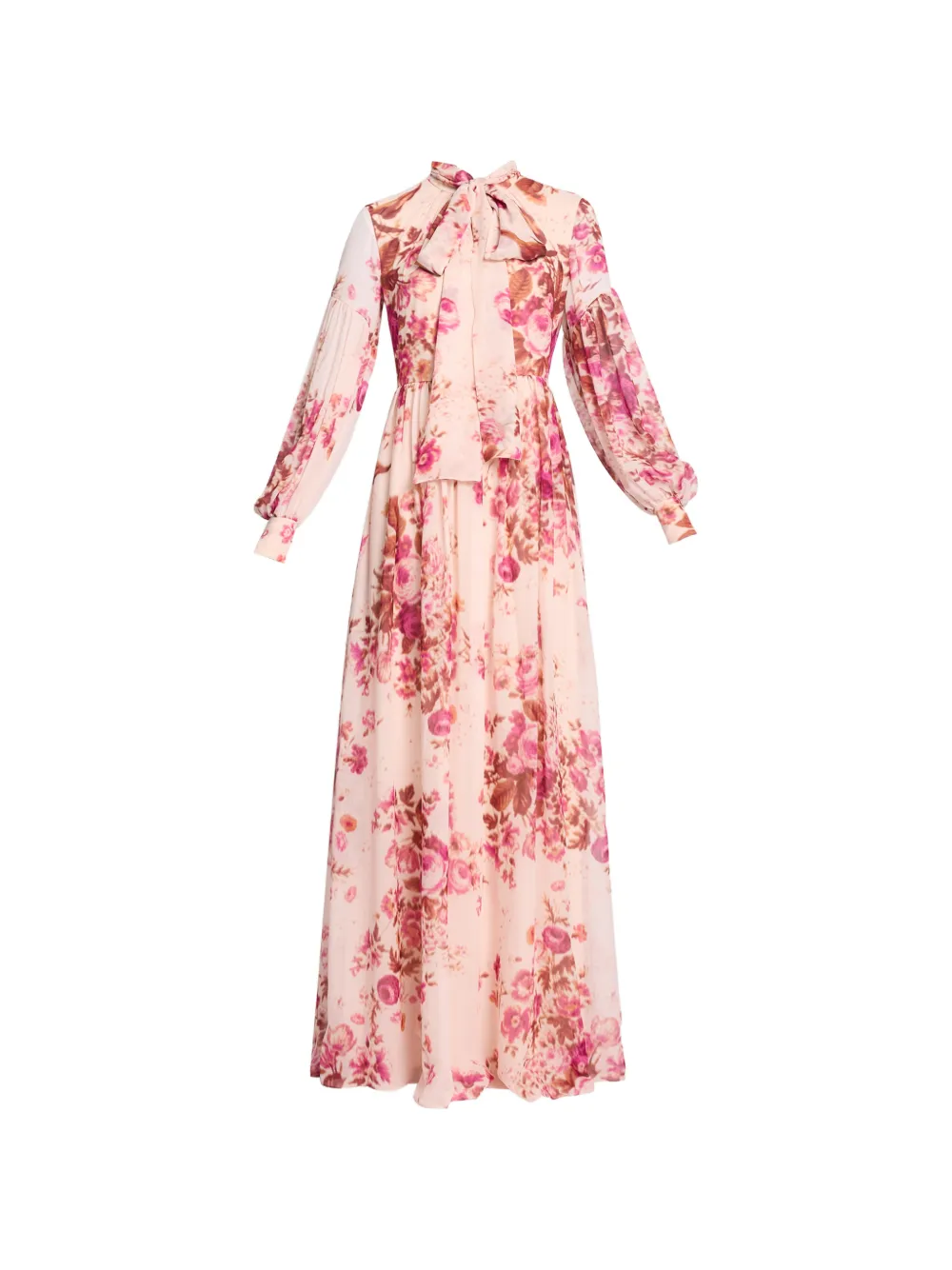 ERDEM Abito midi con motivo a fiori - Toni neutri