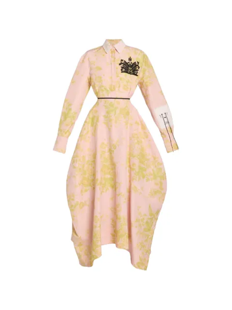ERDEM floral appliqué dress