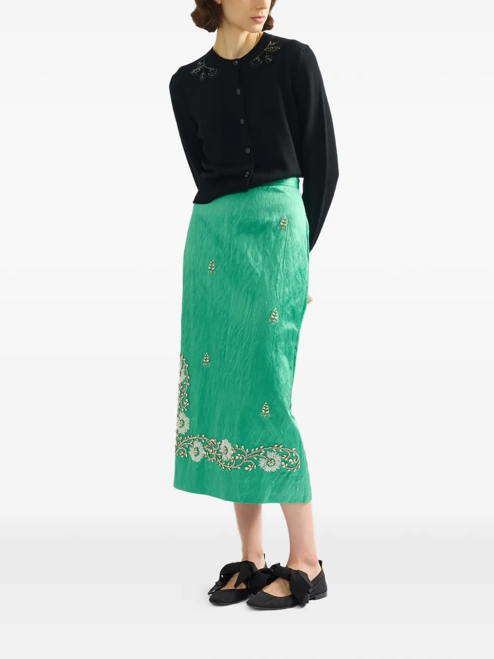  Erdem Embellished Cardigan - Black 