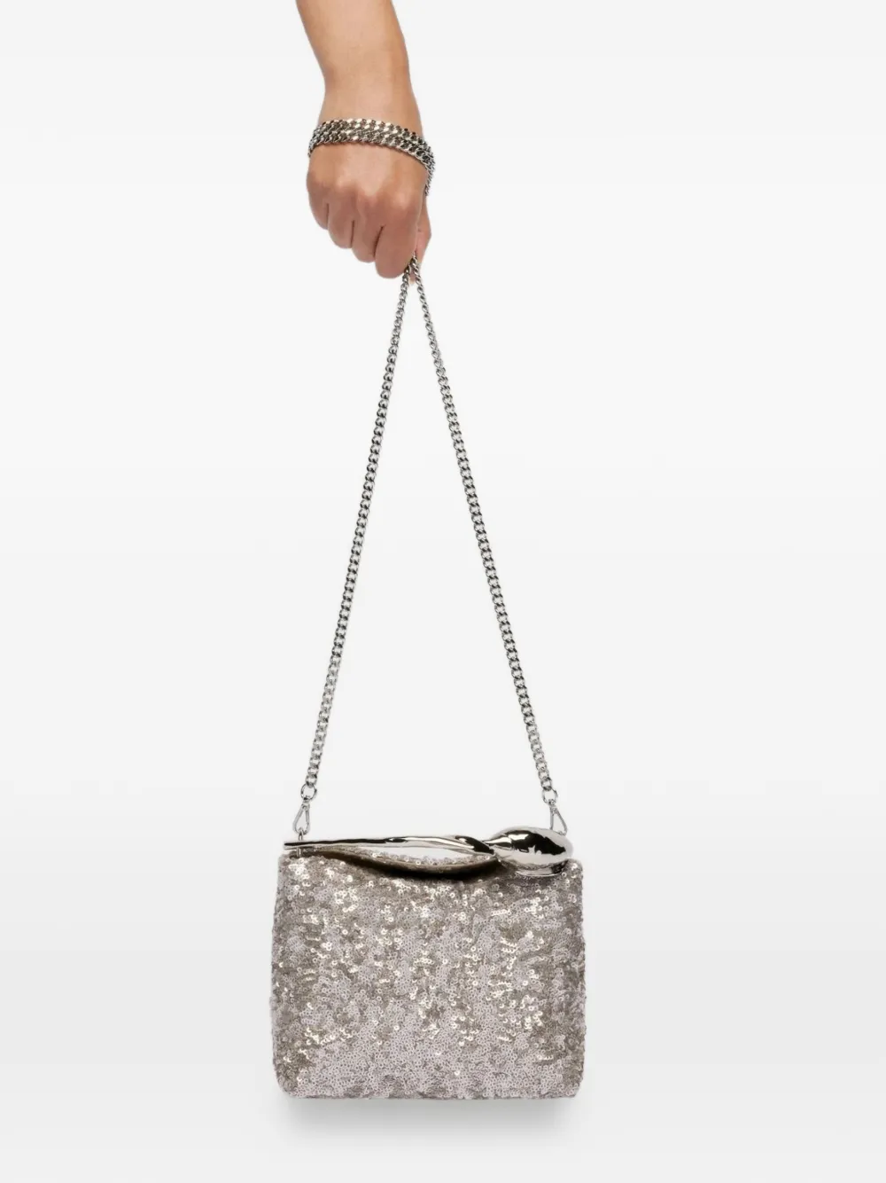  Erdem Mini Bloom Top-handle Tote Bag - Silver 