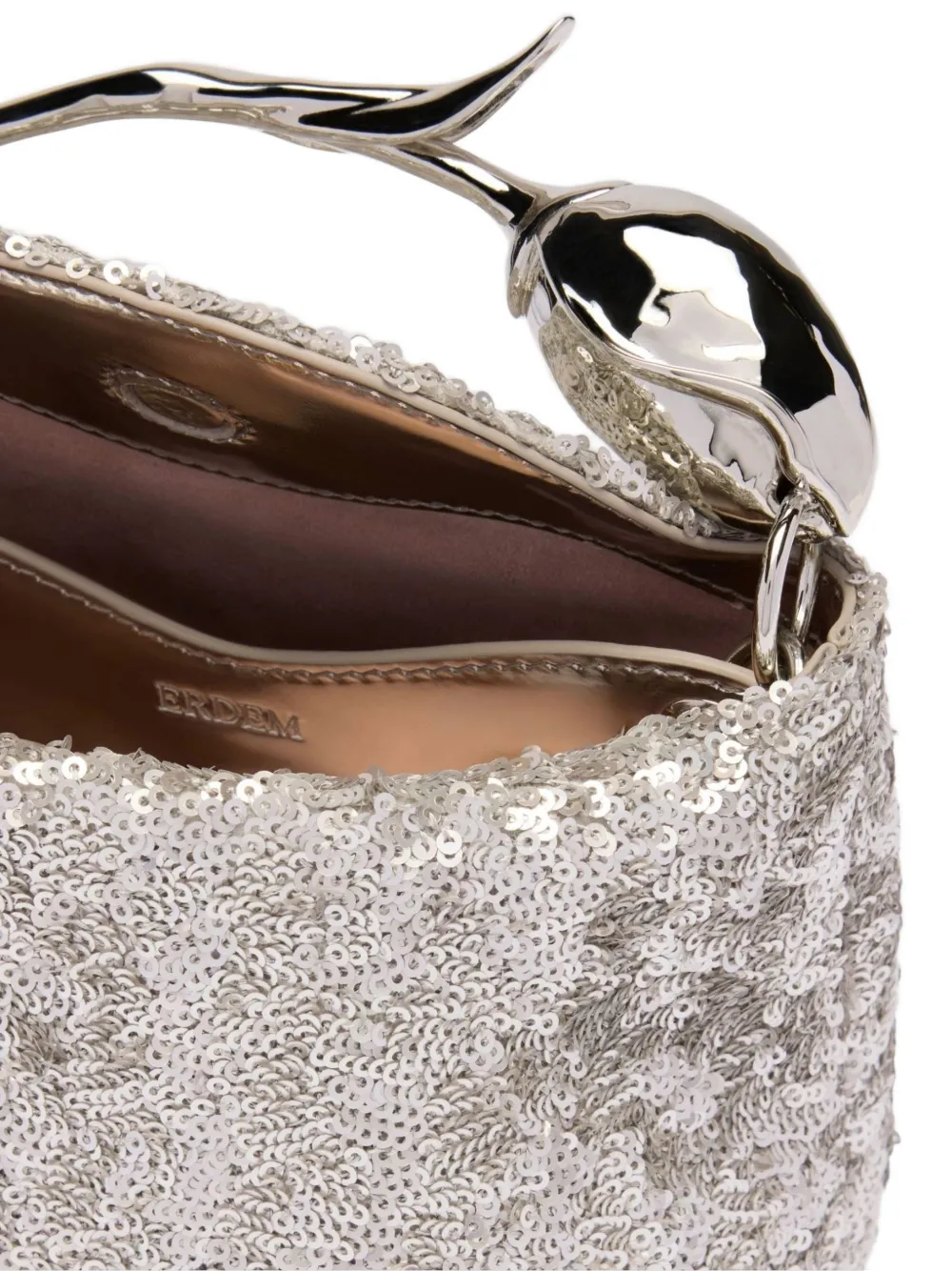 ERDEM Bloom mini-shopper Zilver