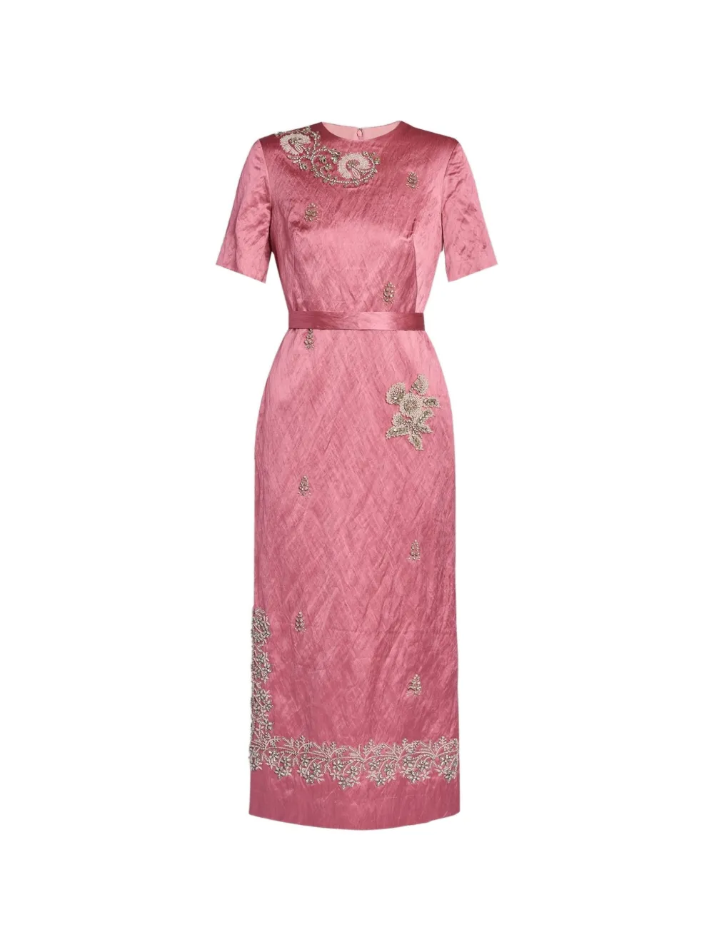 ERDEM Abito midi con ricamo - Rosa
