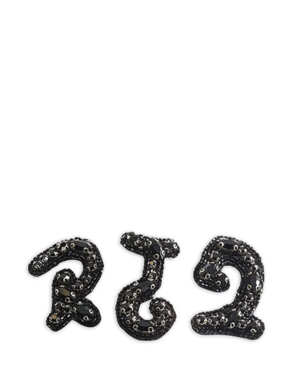ERDEM bead-embellished brooches - Silber