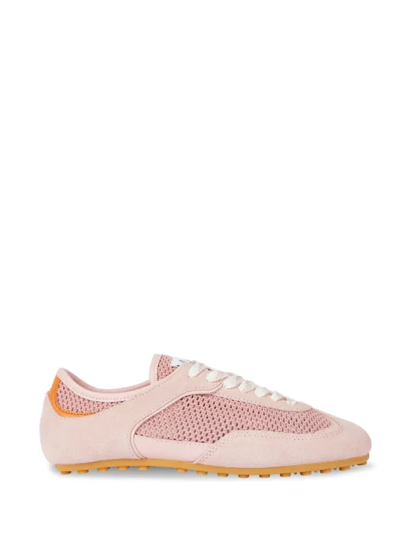 Paul Smith Samara Mesh-panelled Suede Sneakers in Pink