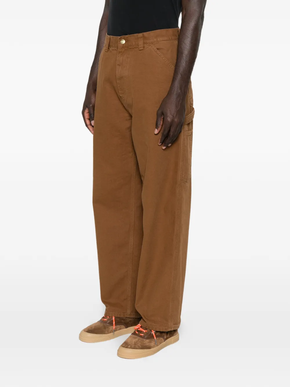 Carhartt WIP Broek met toelopende pijpen Bruin