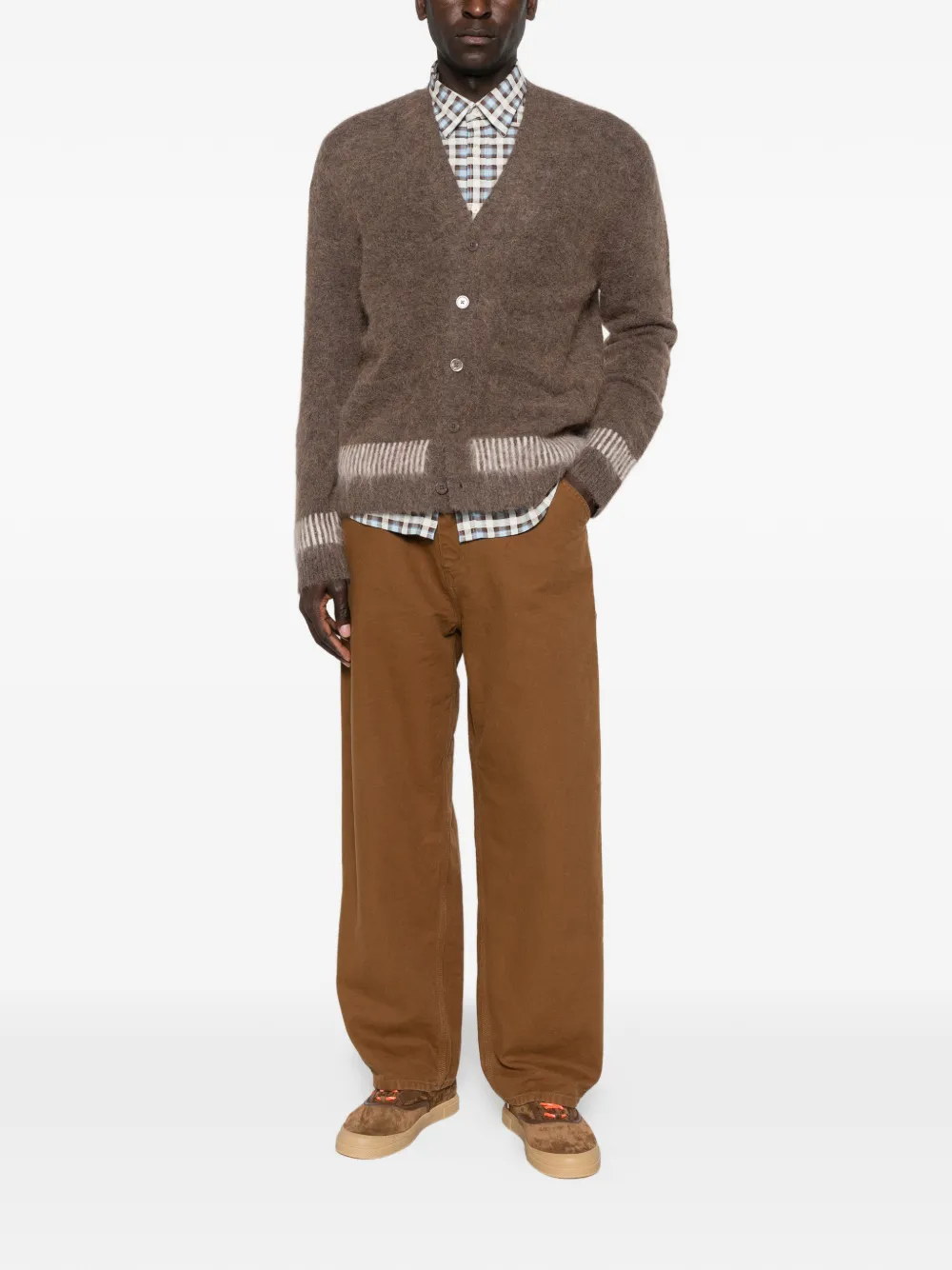 Carhartt WIP Broek met toelopende pijpen Bruin