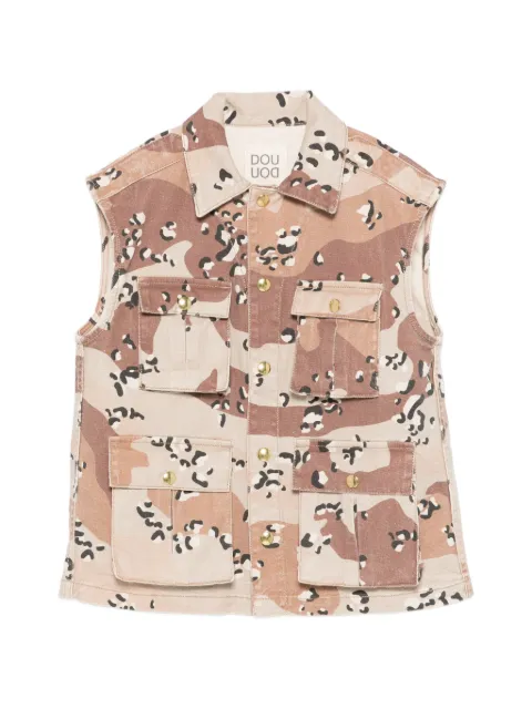 Douuod Kids camouflage-print gilet