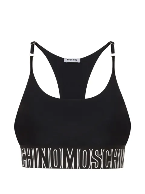 Moschino logo-underband racerback top