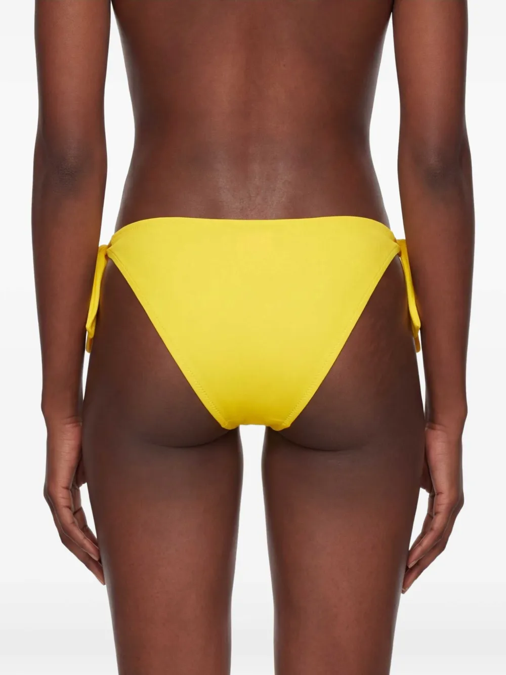 Moschino Lycra zwembroek met strikjes Geel