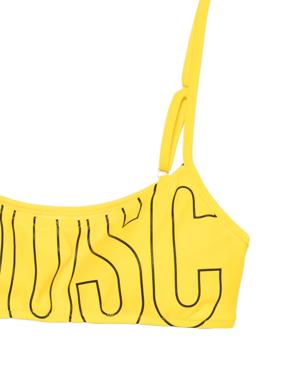 Moschino Bandeau bikinitop Geel