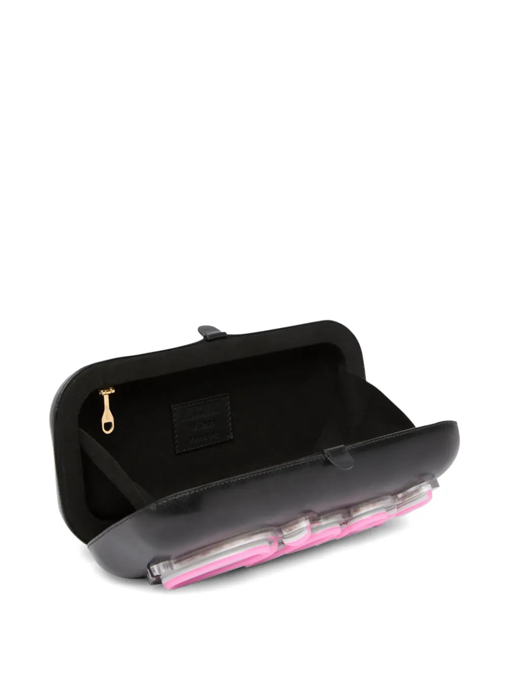  Moschino Embellished Clutch Bag - Black 
