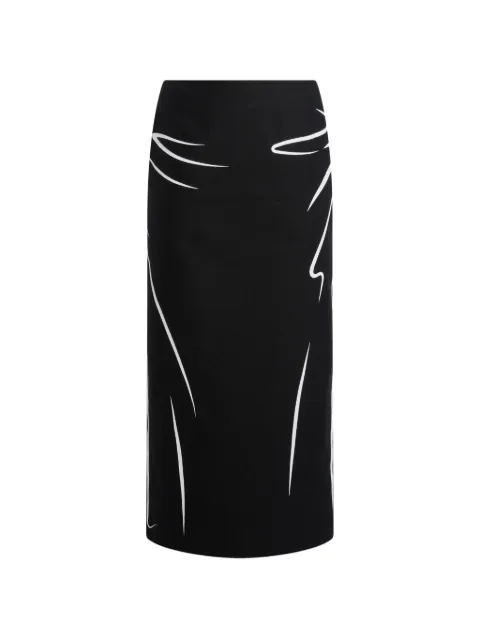 Moschino falda midi con estampado