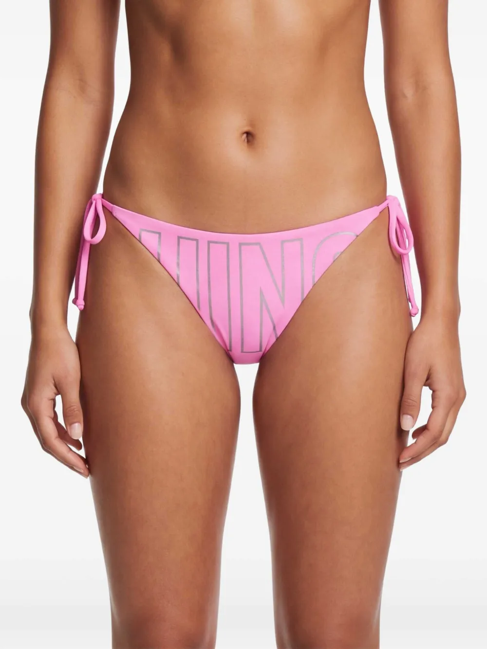 Moschino Lycra zwembroek met strikjes Roze