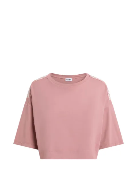 Moschino camiseta corta con franja del logo