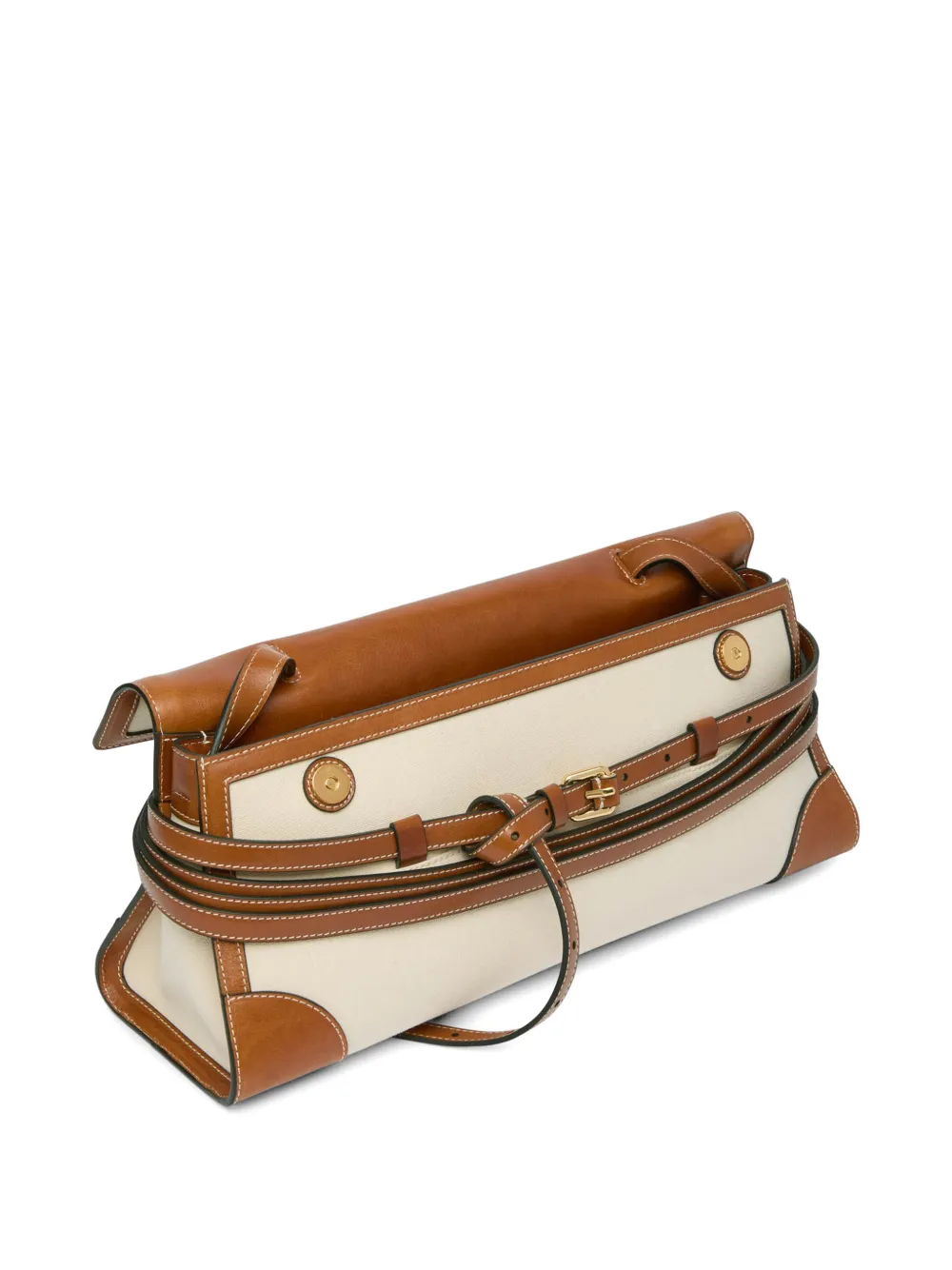 Moschino Tie Me shopper met handvat Beige