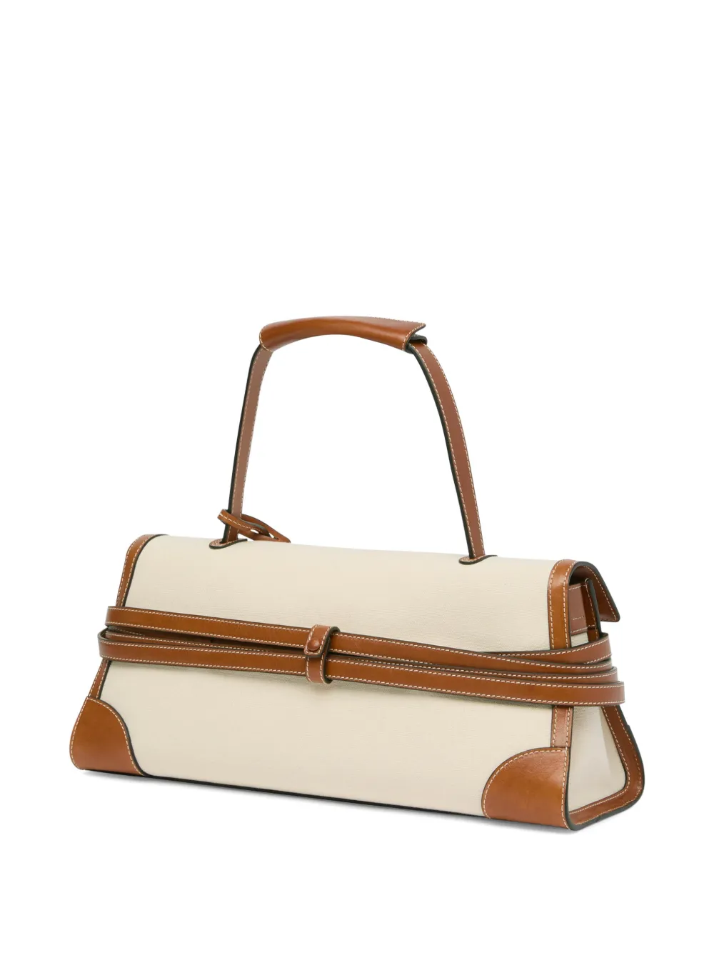 Moschino Tie Me shopper met handvat Beige