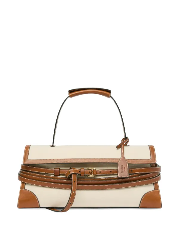 Moschino Moschino Tie Me Shoulder Bag in Neutrals