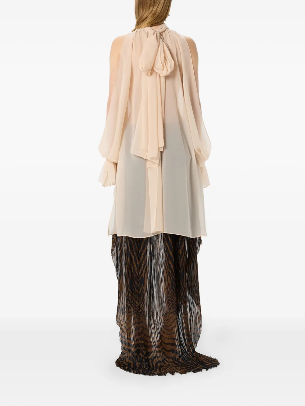 Asymmetric Chiffon Blouse