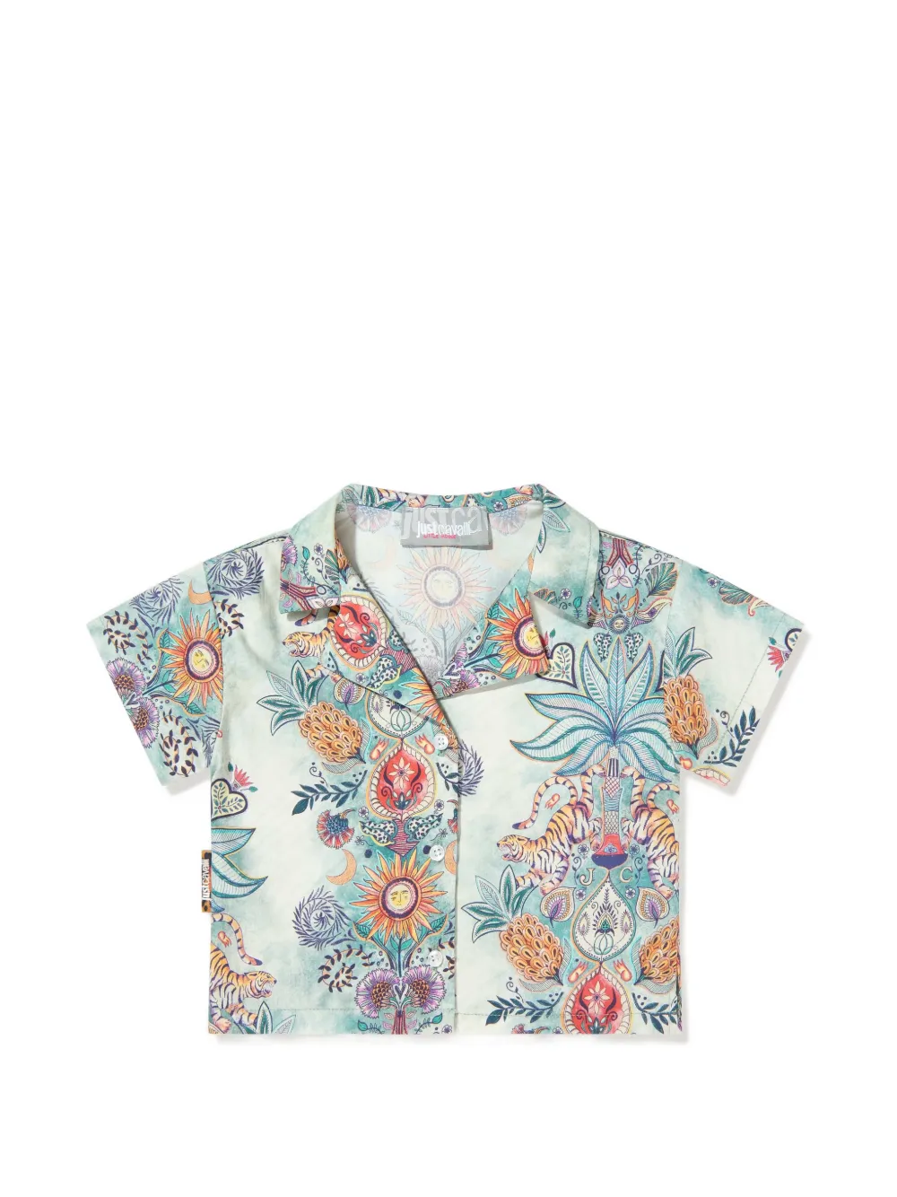  Just Cavalli Floral-print Shorts Set (set Of Two) - Green 
