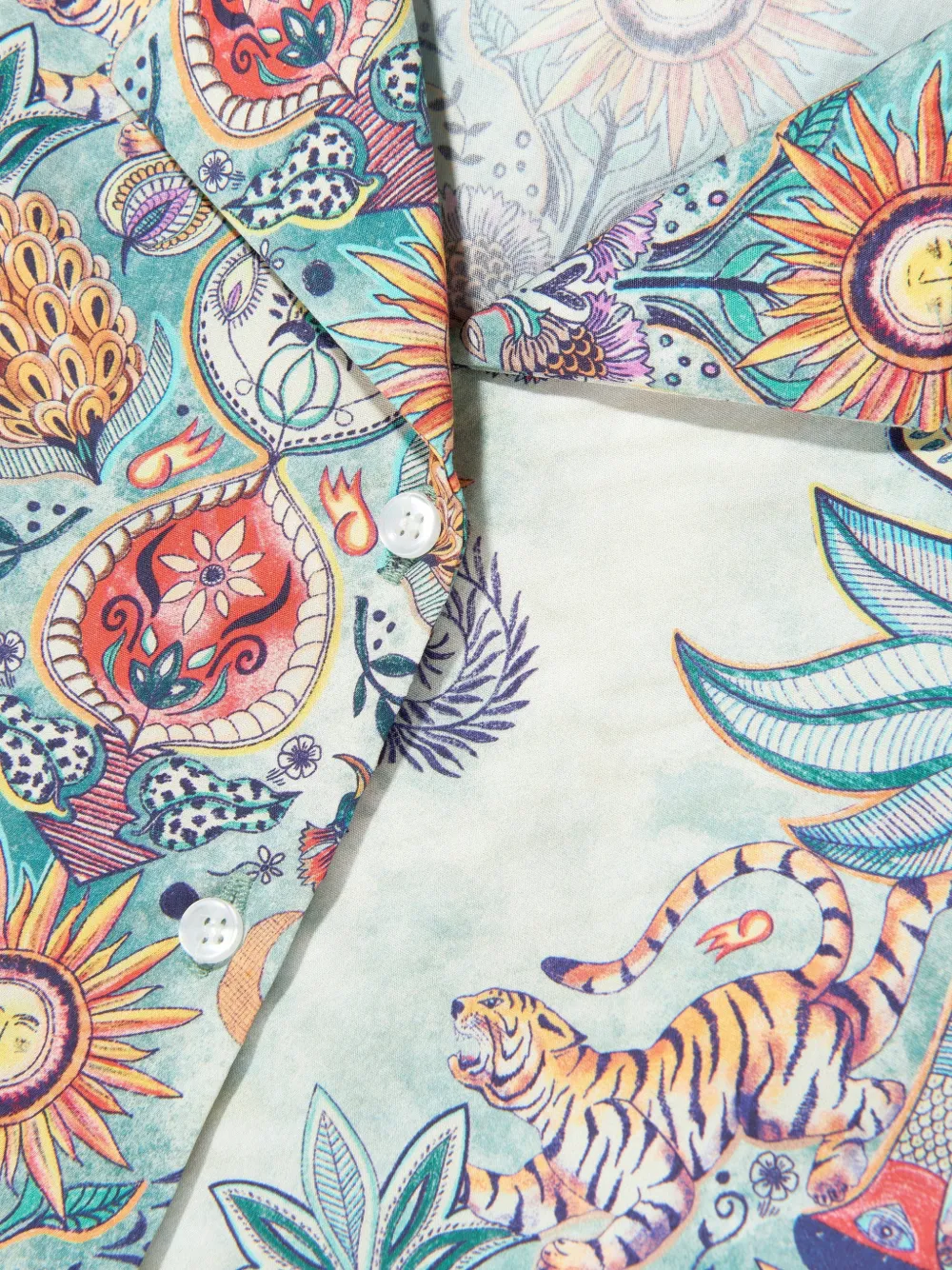 Just Cavalli Kids Top en shorts met bloemenprint Groen