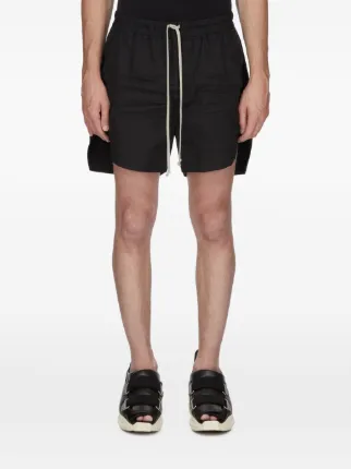 Rick Owens ドローストリング ショートパンツ ブラック Rick Owens ドローストリング ショートパンツ | ブラック | FARFETCH JP