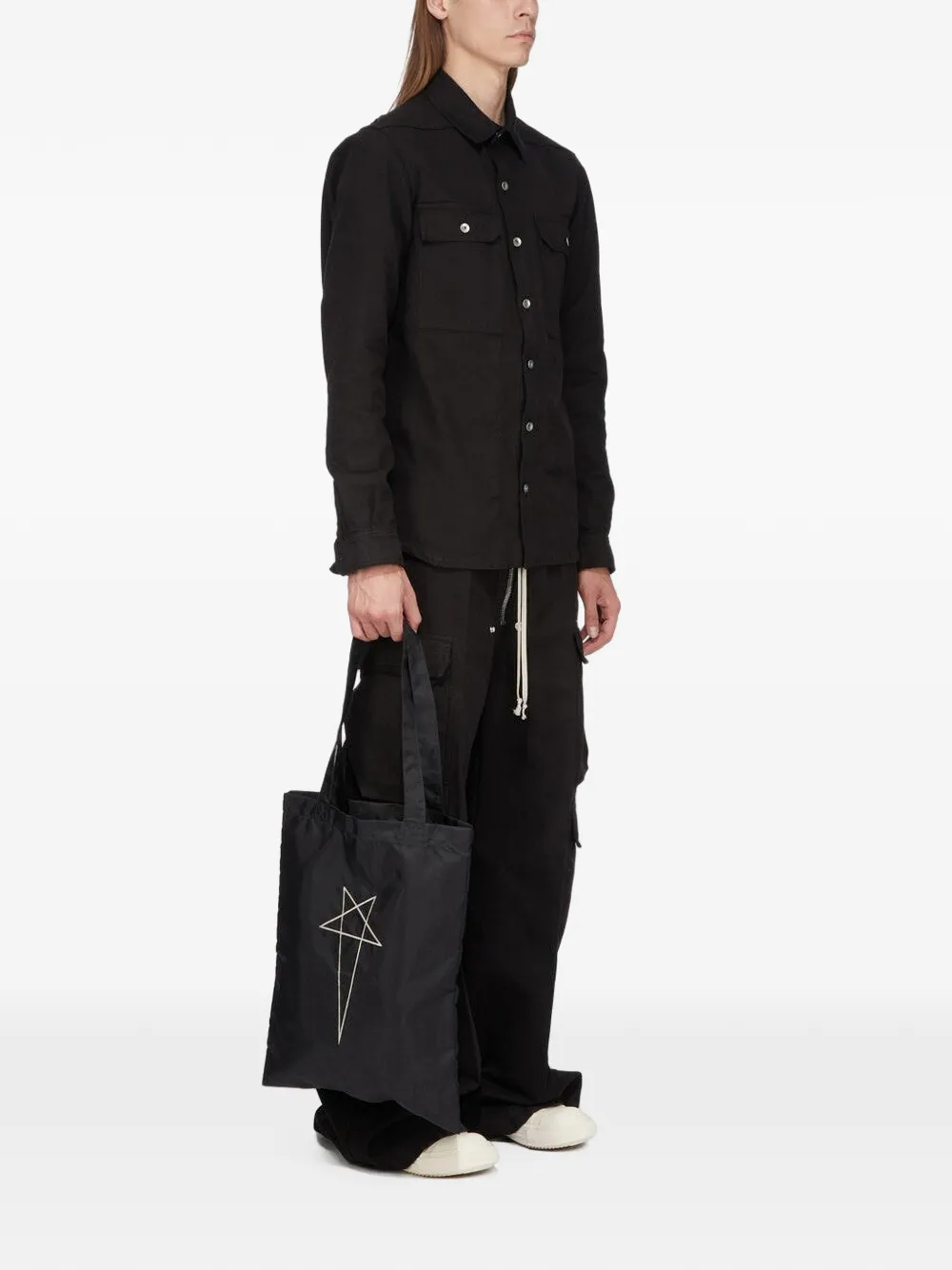 Rick Owens DRKSHDW Pentagram shopper Zwart
