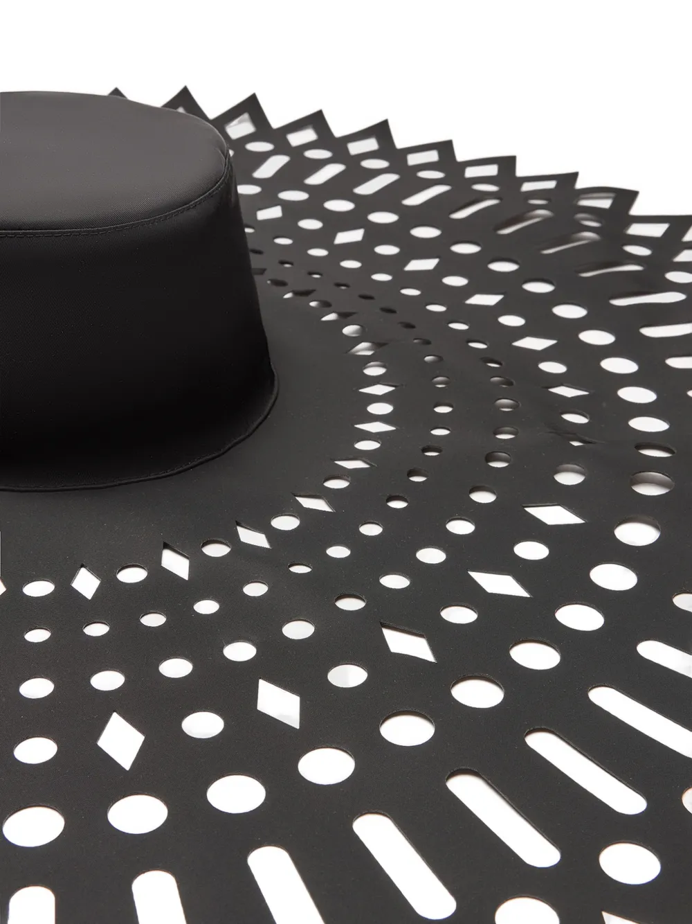  Blumarine Laser-cut Sun Hat - Black 