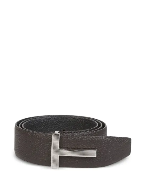 TOM FORD ridge buckle T belt