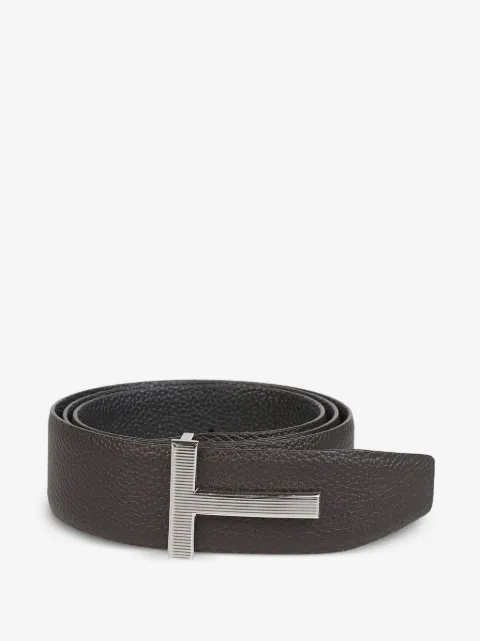TOM FORD ridge buckle T belt