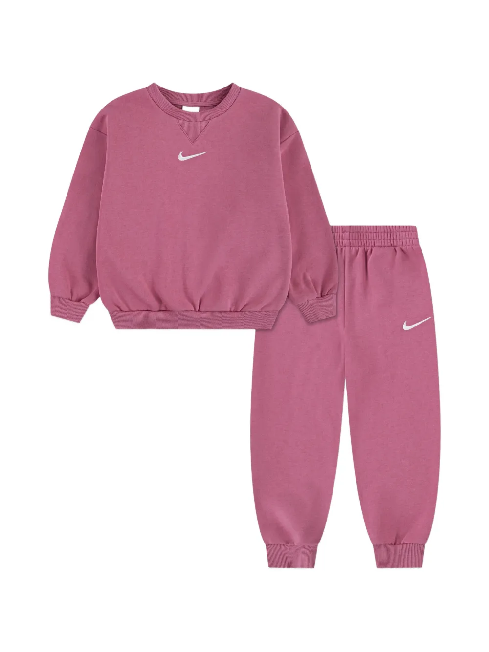 Nike Kids logo crew neck tracksuit set of two - Rosa