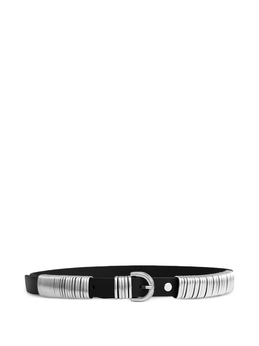 Federica Tosi Gürtel mit Ringschnalle - Schwarz