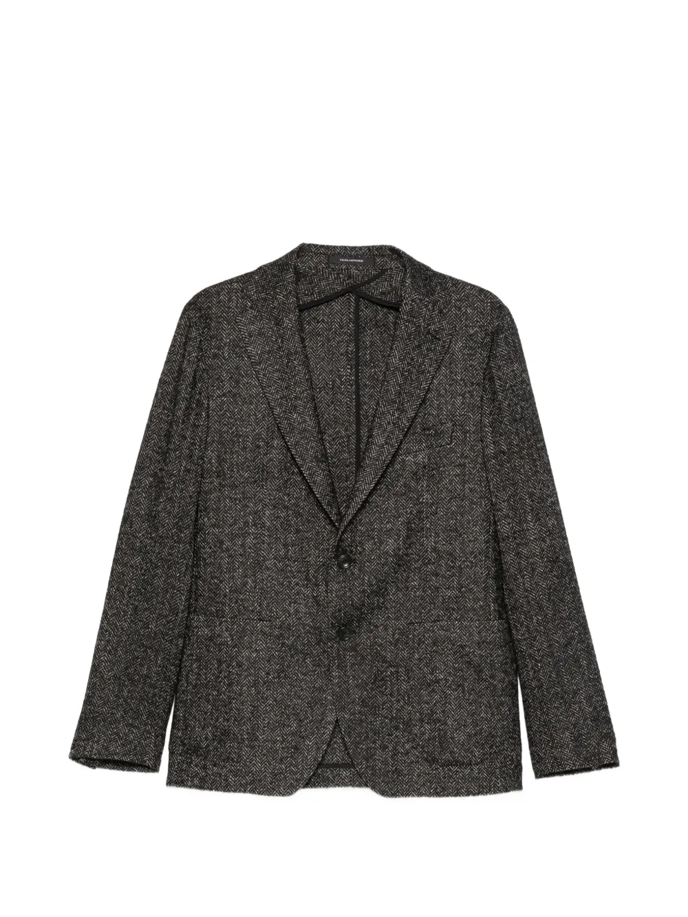 Tagliatore single-breasted herringbone blazer - Schwarz
