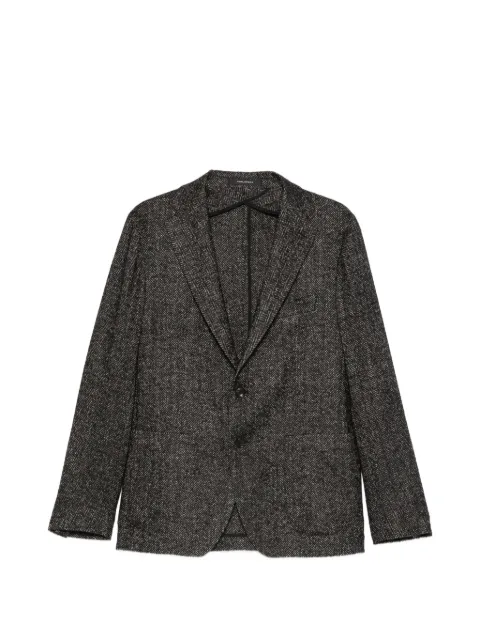 Tagliatore single-breasted herringbone blazer