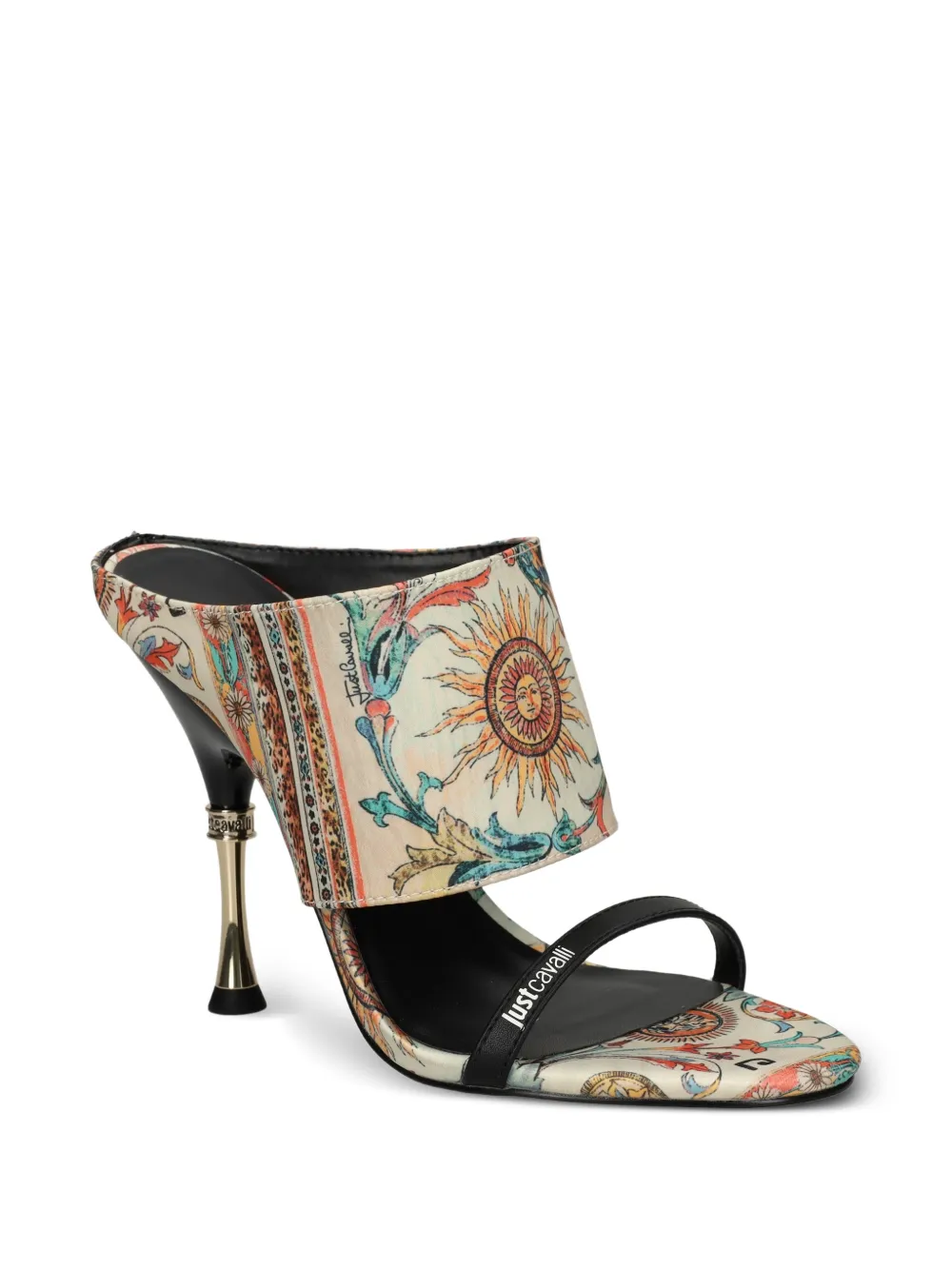 Just Cavalli Sandalen met print Beige