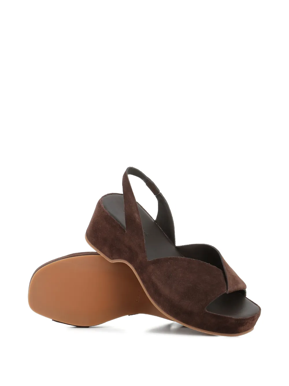 Del Carlo Suède sandalen Bruin