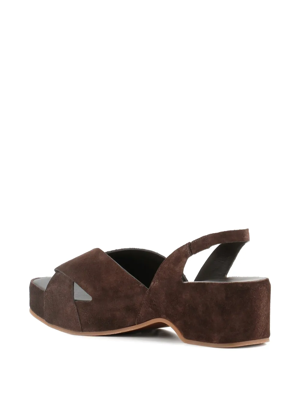 Del Carlo Suède sandalen Bruin