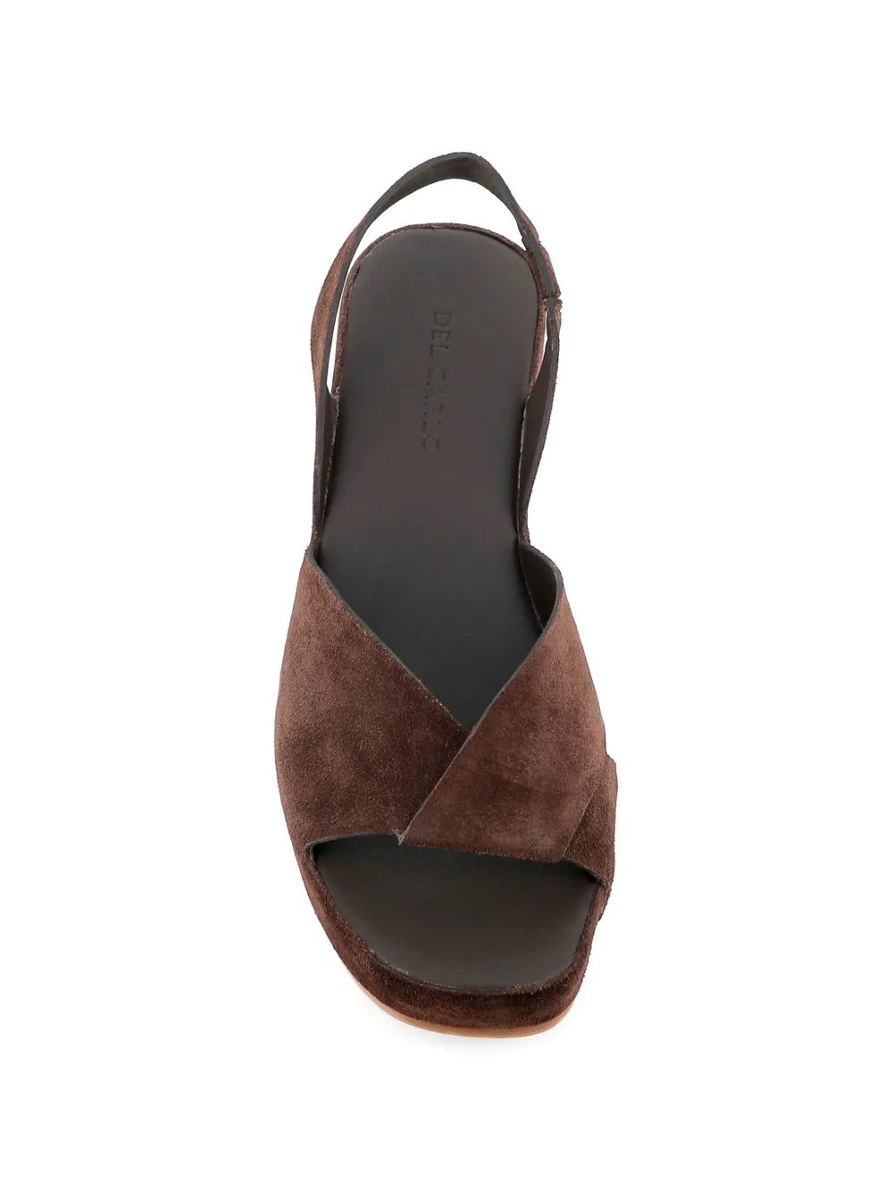 Del Carlo Suède sandalen Bruin