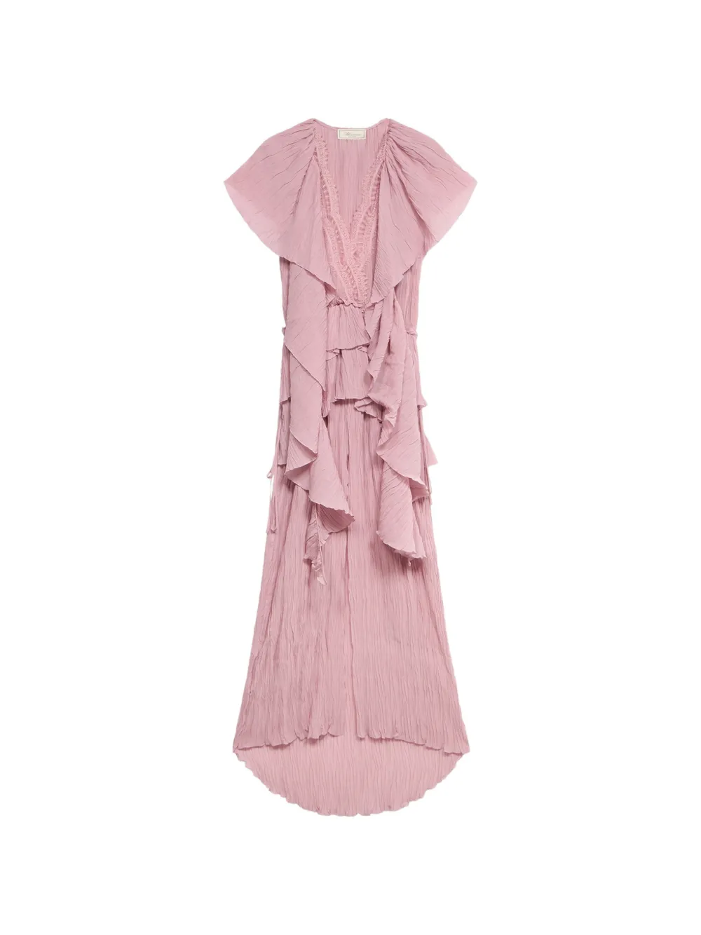 Blumarine pleated ruffled dress - Rosa