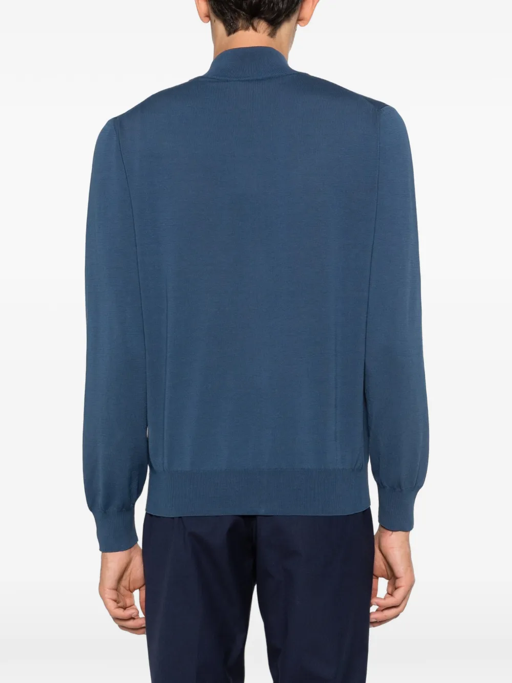 Canali Vest met rits Blauw